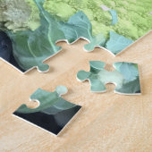 Green Roman Cauliflower at Farmers Market ジグソーパズル (側面)