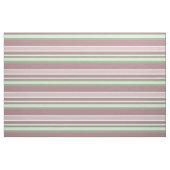 Green, Rose and Pink Stripes ファブリック (ファットクウォーター)