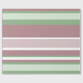 Green, Rose and Pink Stripes ラッピングペーパー (フラット)