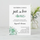 Green Roses  Simple yet Sincere Elopement   招待状 (スタンド正面)
