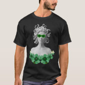 Green Saint Patricks Day Medusa Tシャツ (正面)