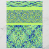 Green Sampler Scrapbook Paper 2-Sided Page (裏面)