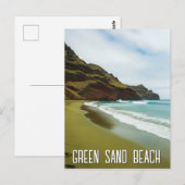 Green Sand Beach Hawaii Travel ポストカード (正面/裏面)