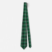 Green Scottish Tartan Plaid ネクタイ (正面)