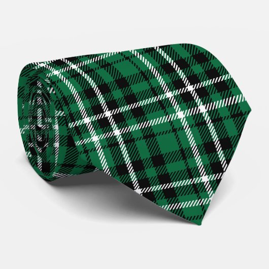 Green Scottish Tartan Plaid ネクタイ (ロール)