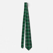 Green Scottish Tartan Plaid ネクタイ (裏面)