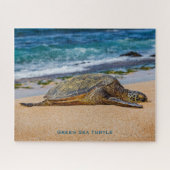 Green Sea Turtle ジグソーパズル (横)