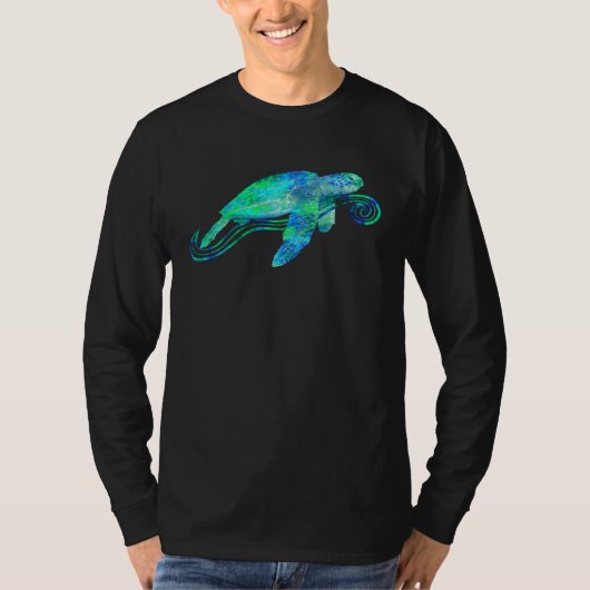 Green Sea Turtle Animal Tシャツ (正面)