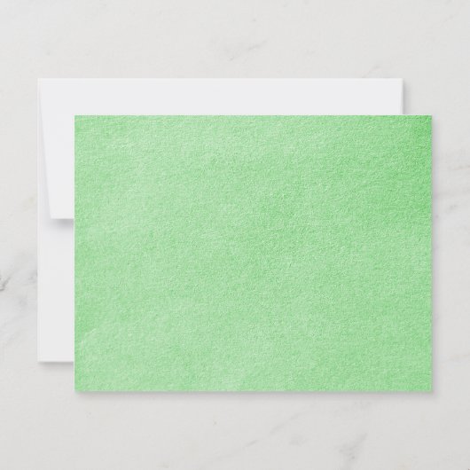 Green Seal Save the Wedding Date Invitation 招待状 (裏面)