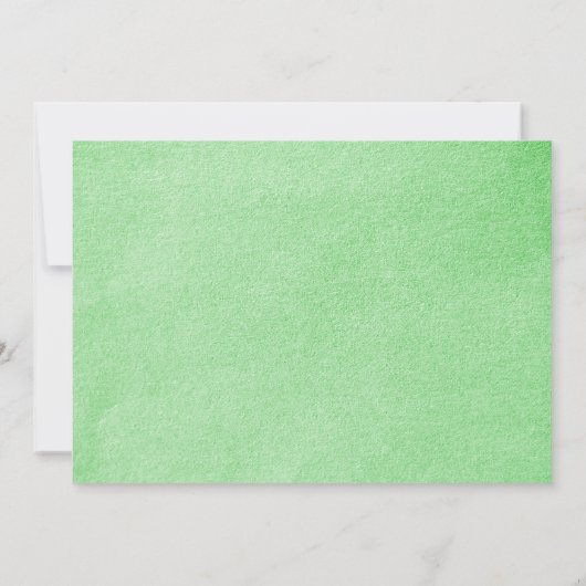 Green Seal Wedding Invitation 招待状 (裏面)