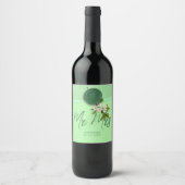 Green Seal Wedding Wine Label ワインラベル (正面)