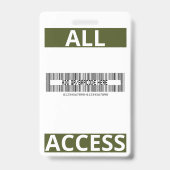 Green Security Guard独自の従業員を作成 バッジ (裏面)