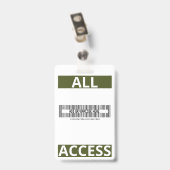 Green Security Guard独自の従業員を作成 バッジ (クリップ付き裏面)