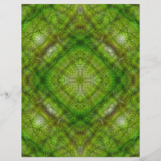 Green Serene Gardens Bulk Scrapbook Paper Pages チラシ (正面)