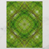 Green Serene Gardens Bulk Scrapbook Paper Pages チラシ (裏面)