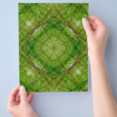 Green Serene Gardens Bulk Scrapbook Paper Pages チラシ (手)