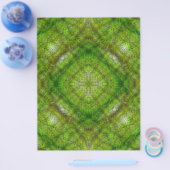 Green Serene Gardens Bulk Scrapbook Paper Pages チラシ (シングル)
