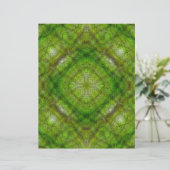 Green Serene Gardens Scrapbook Paper 2-Sided Page (スタンド正面)