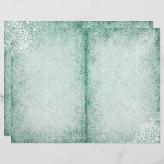 Green Shabbyヴィンテージフェザーの履歴ページ (正面/裏面)