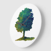Green Shade Tree Large Clock ラージ壁時計 (傾斜)