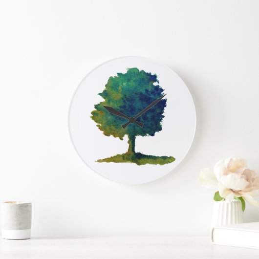 Green Shade Tree Large Clock ラージ壁時計 (ホーム)