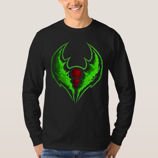 green Shadow Crest Tシャツ (正面)
