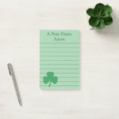Green Shamrockパーソナライズされた Post It Notes ポストイット (オフィス)