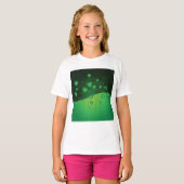 Green Shamrock Clover St Patrick’s Day Luck Tシャツ (正面フル)