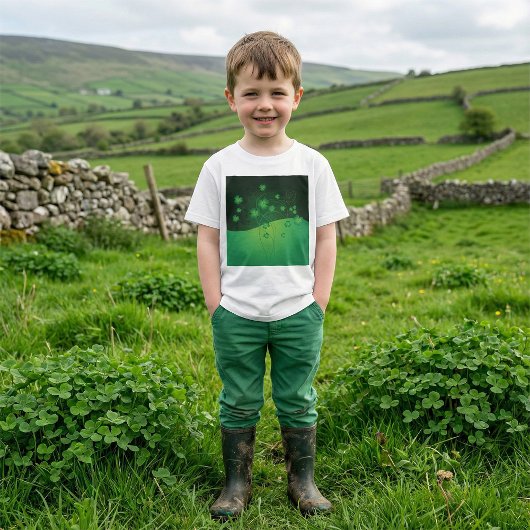 Green Shamrock Clover St Patrick’s Day Luck Tシャツ