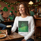 Green Shamrock Clover St Patrick’s Day Luck Tシャツ