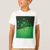 Green Shamrock Clover St Patrick’s Day Luck Tシャツ (正面)