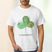 Green Shamrock Irish Heritage Tシャツ