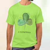 Green Shamrock Irish Heritage Tシャツ