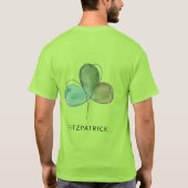 Green Shamrock Irish Heritage Tシャツ (裏面)