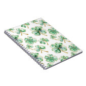 Green Shamrock St. Patrick's Day ノートブック (右側)