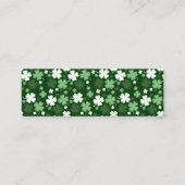 Green Shamrock, St. Patrick's Day Bookmark スキニー名刺 (正面)