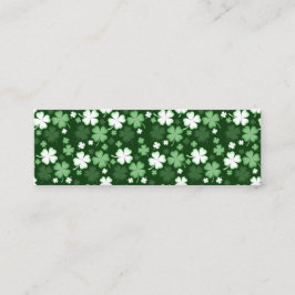 Green Shamrock, St. Patrick's Day Bookmark スキニー名刺
