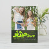 Green Shamrocksフォトグリーティングカード シーズンカード (スタンド正面)