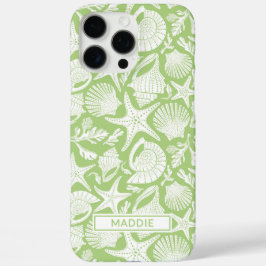 Green Shells Personalized iPhone 16 Pro Maxケース