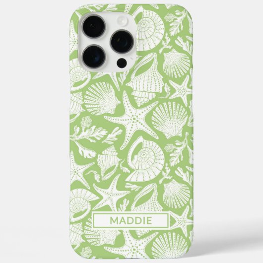 Green Shells Personalized Case-Mate iPhoneケース (裏面)