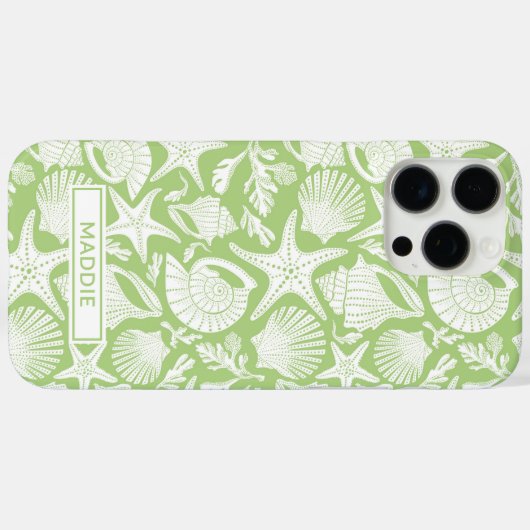 Green Shells Personalized Case-Mate iPhoneケース (裏面 (横))