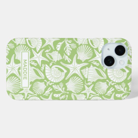 Green Shells Personalized Case-Mate iPhoneケース (裏面 (横))