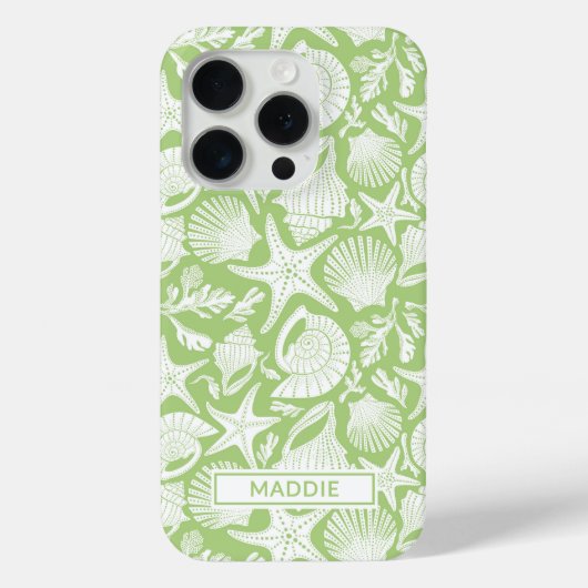 Green Shells Personalized Case-Mate iPhoneケース (裏面)