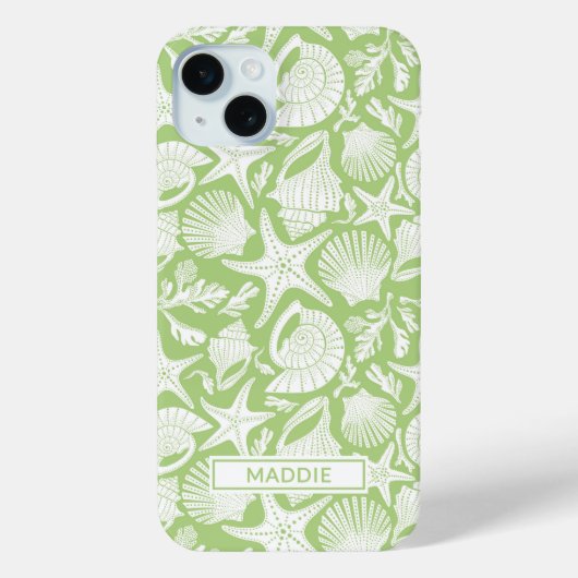 Green Shells Personalized Case-Mate iPhoneケース (裏面)