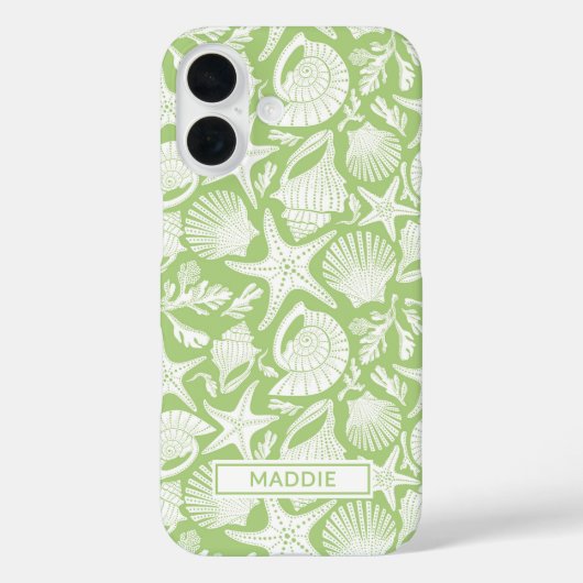 Green Shells Personalized Case-Mate iPhoneケース (裏面)