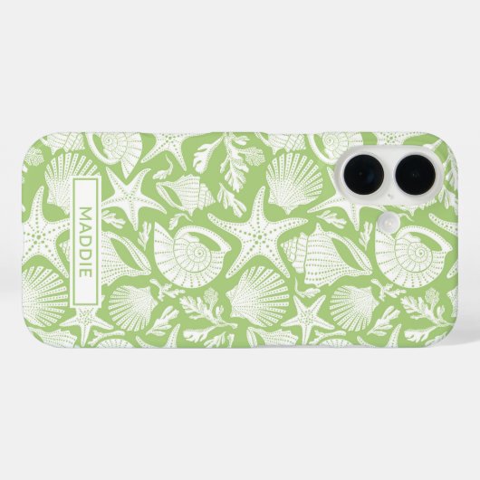 Green Shells Personalized Case-Mate iPhoneケース (裏面 (横))