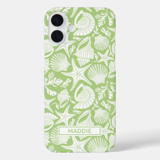 Green Shells Personalized Case-Mate iPhoneケース (裏面)