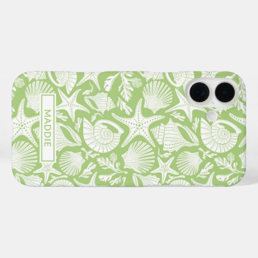 Green Shells Personalized Case-Mate iPhoneケース (裏面 (横))