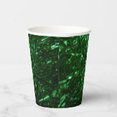 green shiny christmas tree leaves 紙コップ (右)