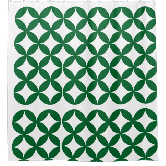 Green Shippo Pattern Shower Curtain シャワーカーテン (正面)